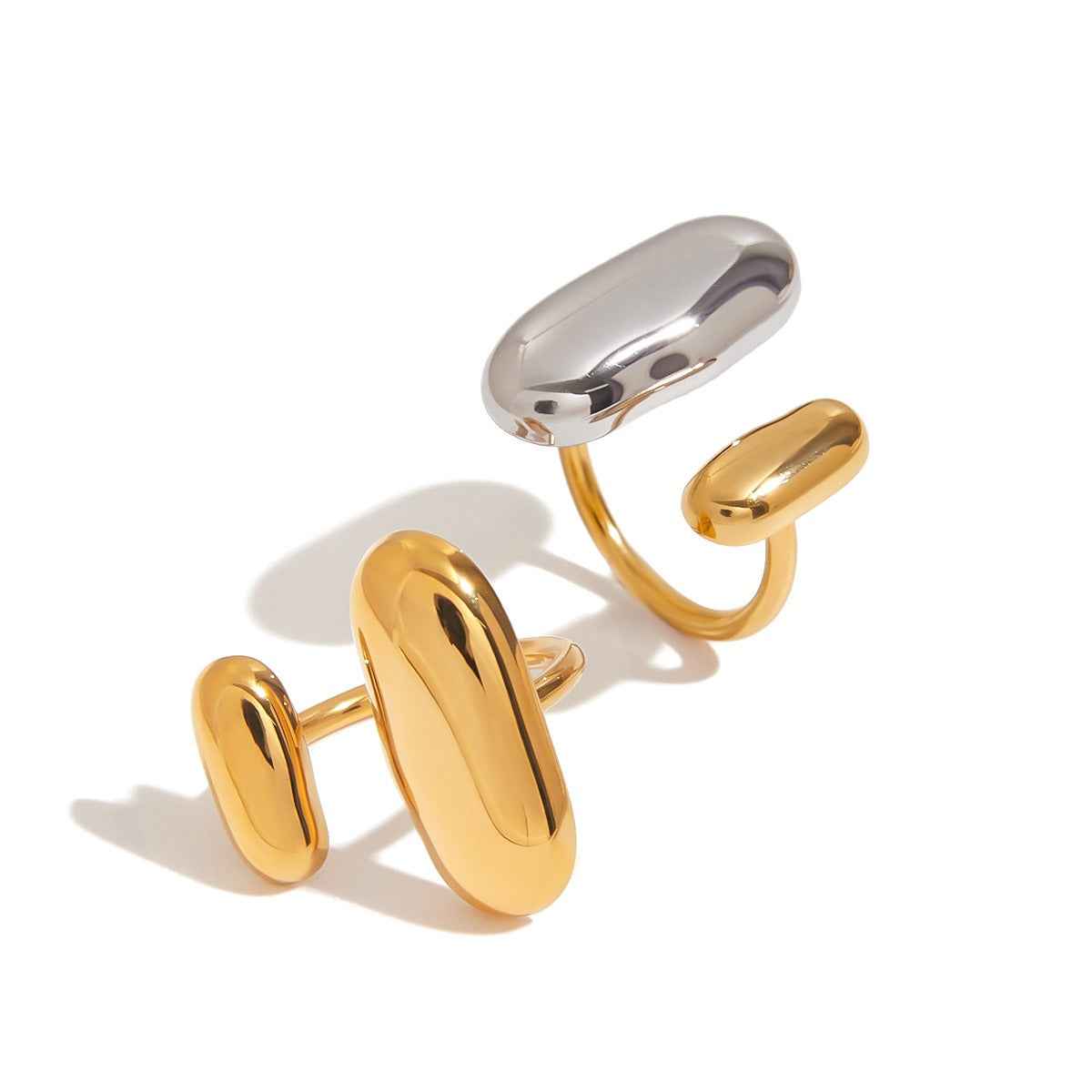 18K Gold Luxury Titanium Steel Ring