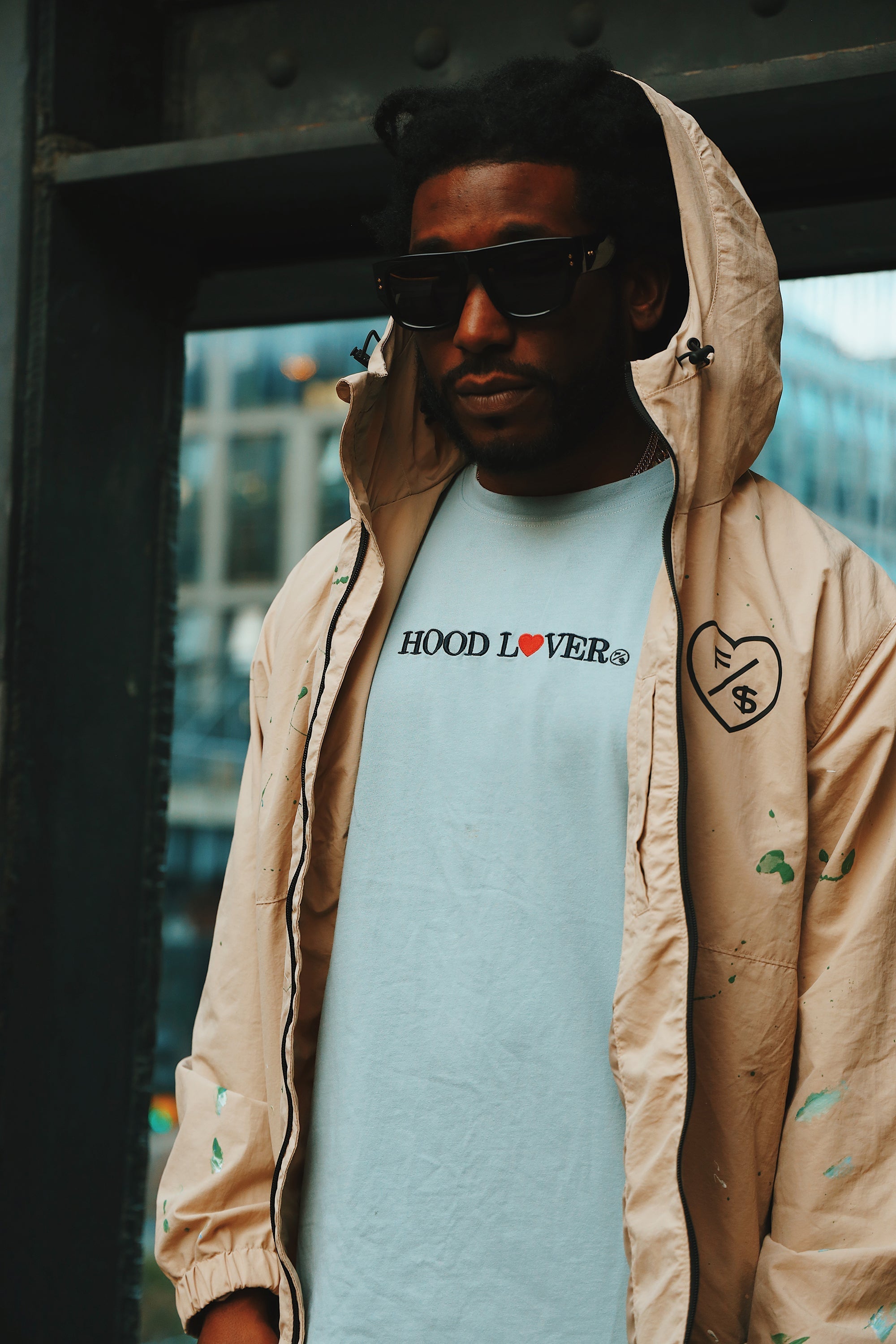 Hood Lover Vintage Denim Shirt - Oversize Fly Supply Co