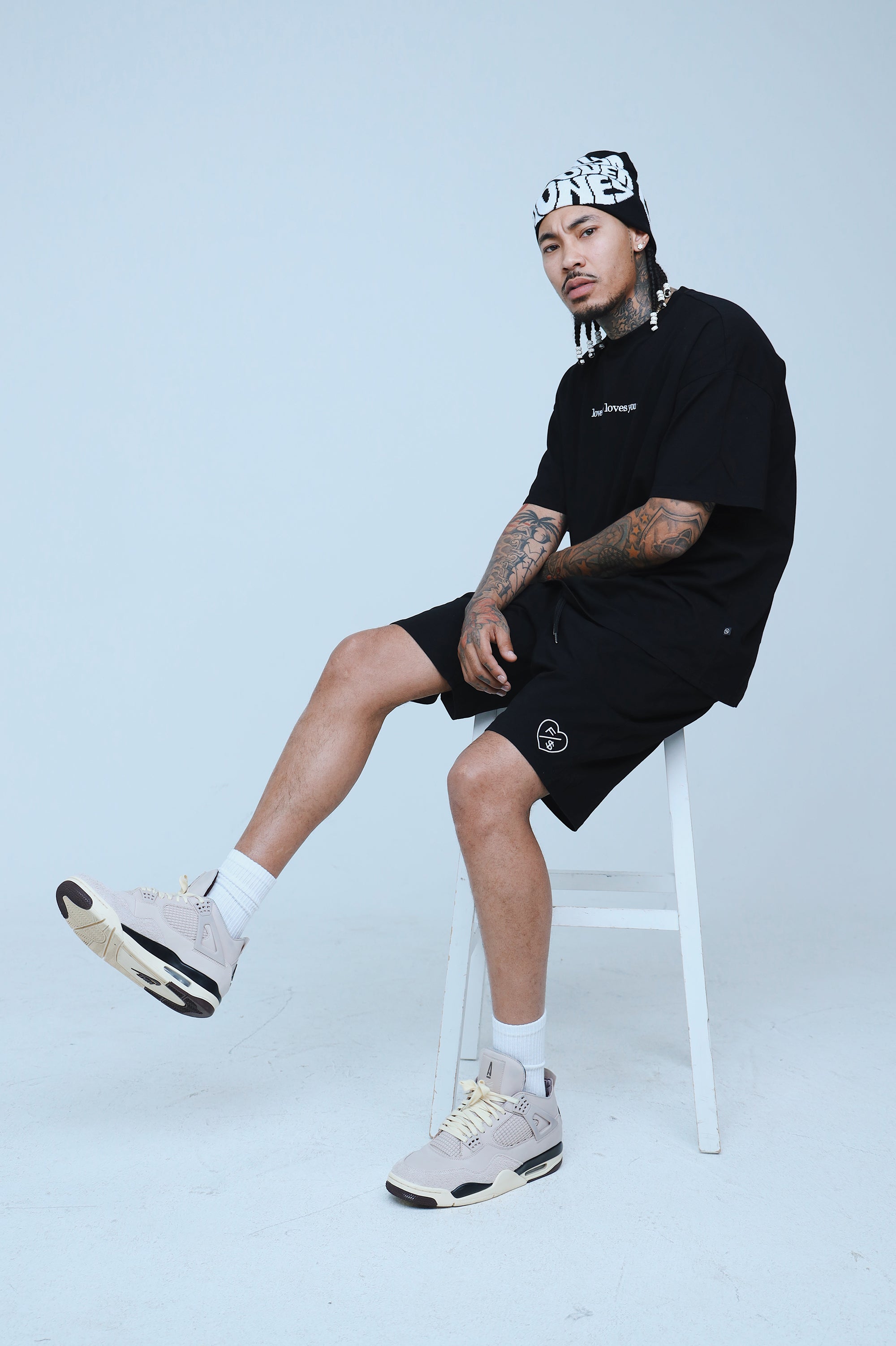 Love Who Loves You (Black - Oversize Shirt) Fly Supply Co