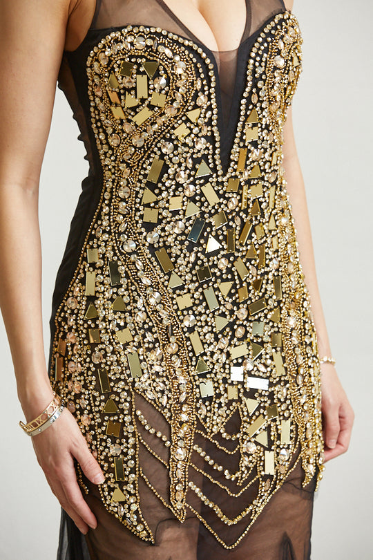 Mosaic Glimer Dress RosePaulino