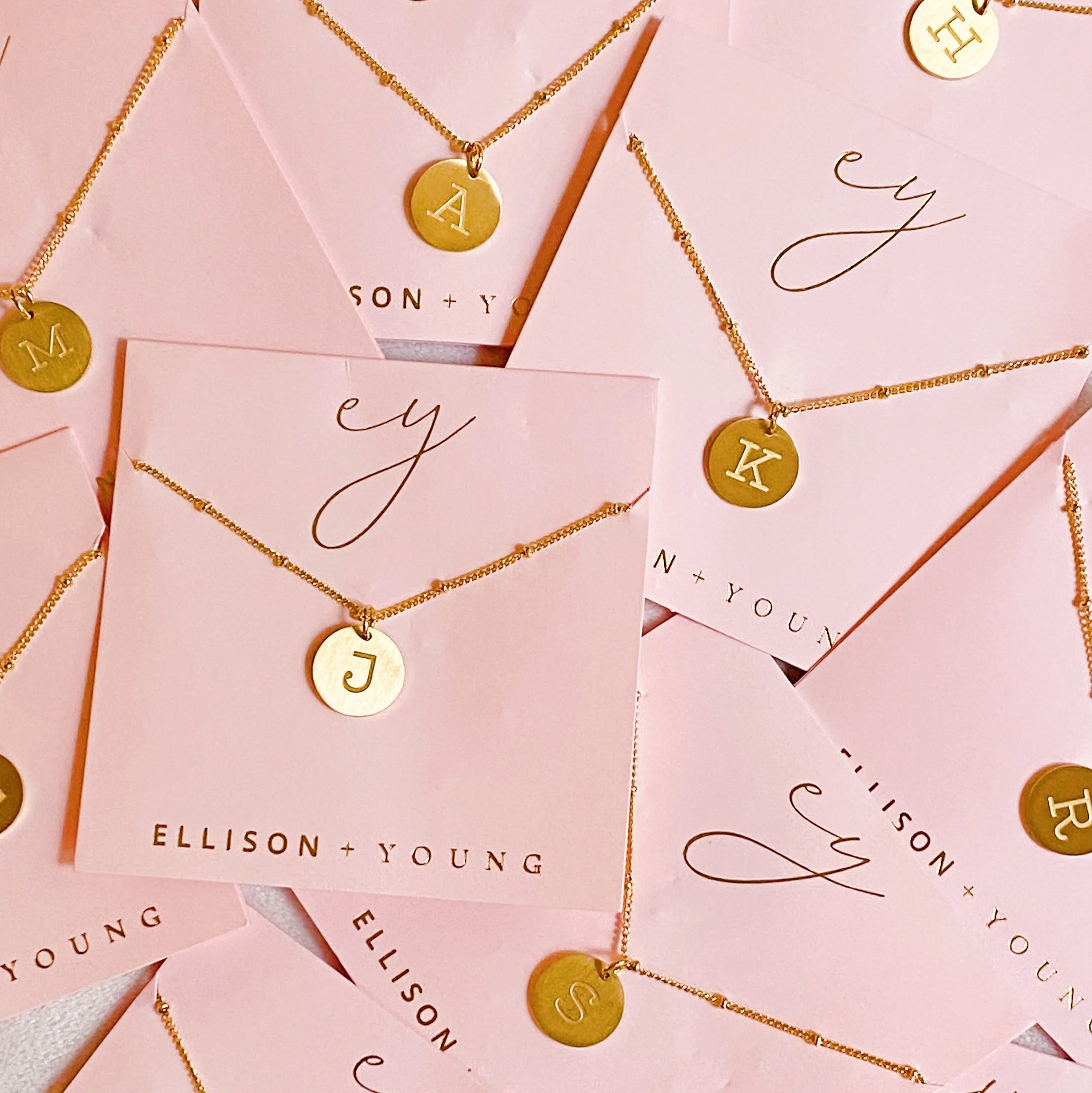 Ellison + Young: Singular Charm Initial Necklace Ellisonyoung.com