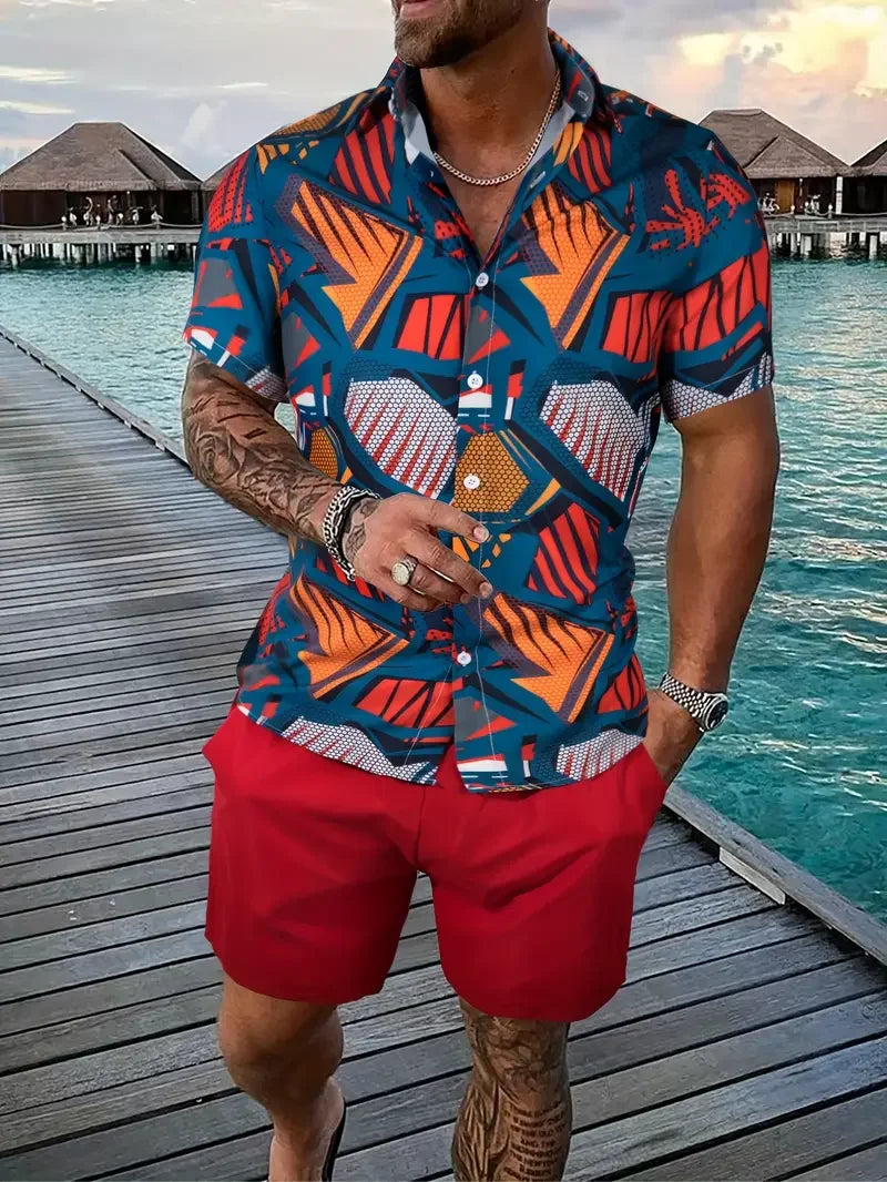 Men streetwear two piece Beach set Sexikinis Swim