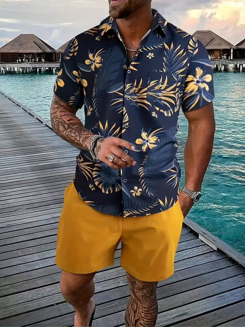 Men streetwear two piece Beach set Sexikinis Swim