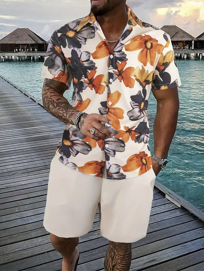 Men streetwear two piece Beach set Sexikinis Swim