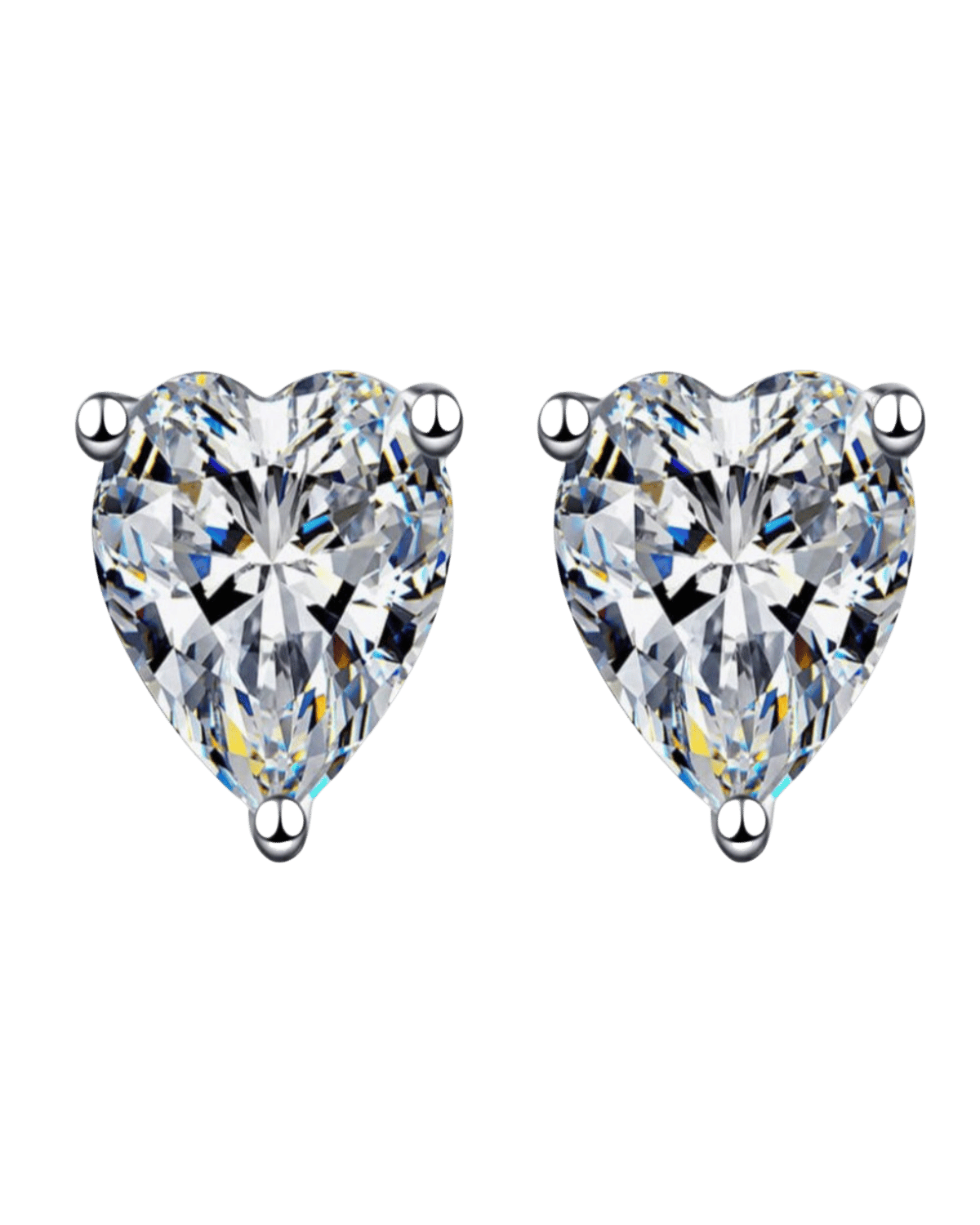 1 Carat Diamond Heart Stud Earrings Mason & Madison Co. Jewelry