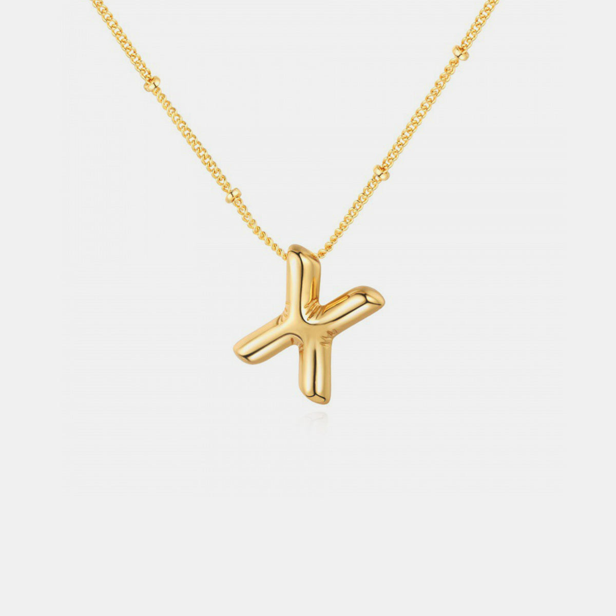18K Gold Letter Pendant Necklace Mason & Madison Co. Jewelry