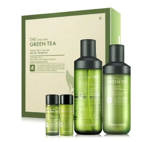 TONYMOLY The Chok Chok Green Tea Watery Skin care Set - Atelievuè