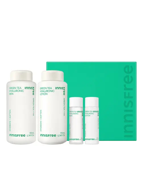 Innisfree Green Tea Hyaluronic Skincare Set - Atelievuè