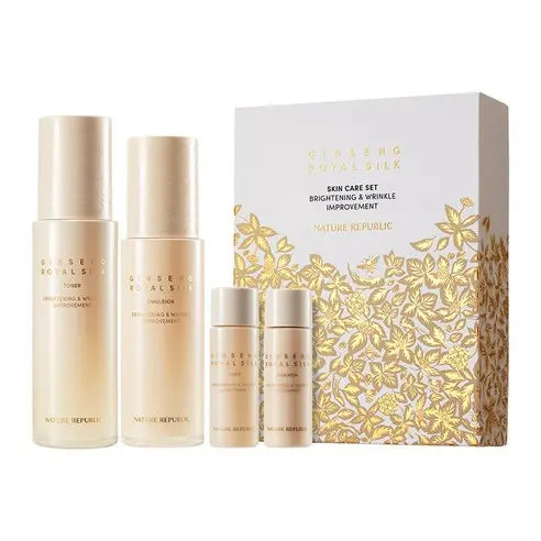 NATURE REPUBLIC Ginseng Gold Silk Toner & Emulsion Set - Atelievuè