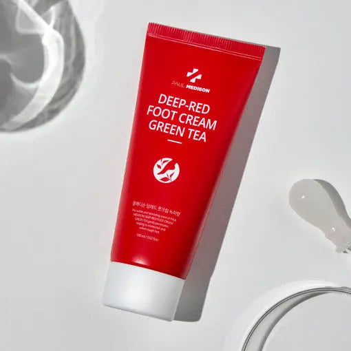 PAUL MEDISON Deep-red Foot Cream Green Tea 100ml - Atelievuè