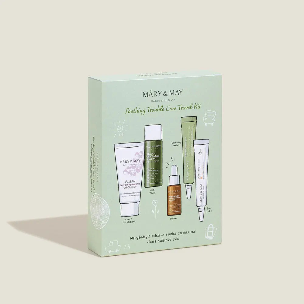 [MARY & MAY] Soothing Trouble Care Travel Kit (5pcs) - Atelievuè