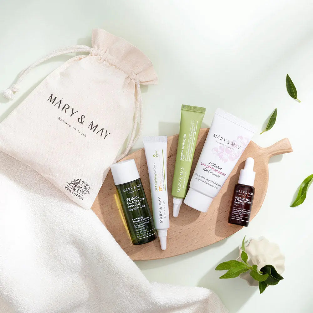 [MARY & MAY] Soothing Trouble Care Travel Kit (5pcs) - Atelievuè