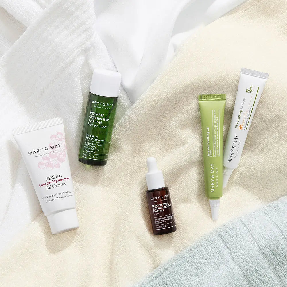 [MARY & MAY] Soothing Trouble Care Travel Kit (5pcs) - Atelievuè