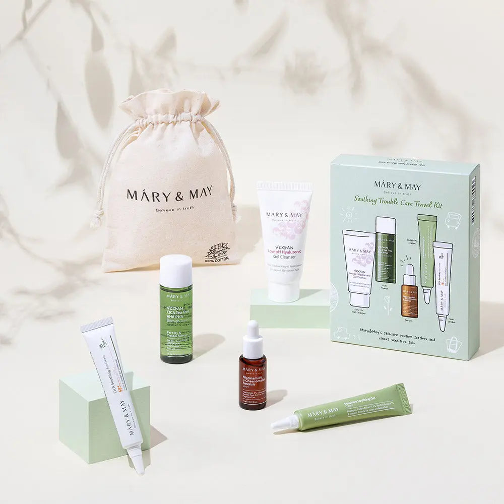 [MARY & MAY] Soothing Trouble Care Travel Kit (5pcs) - Atelievuè