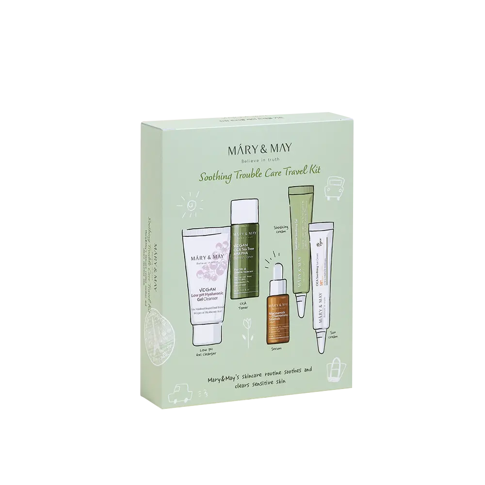 [MARY & MAY] Soothing Trouble Care Travel Kit (5pcs) - Atelievuè