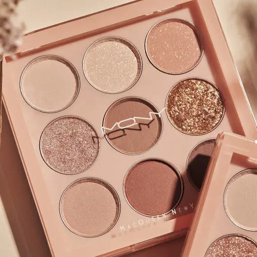 [MACQUEEN New York] 1001 Tone-On-Tone Shadow Palette Pro 9 9g #Nude Mood - Atelievuè