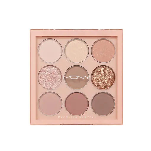 [MACQUEEN New York] 1001 Tone-On-Tone Shadow Palette Pro 9 9g #Nude Mood - Atelievuè