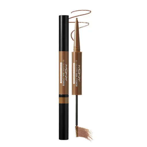 [MACQUEEN New York] My Colouring Dual Eyebrow Pencil & Browcara #Light Brown - Atelievuè