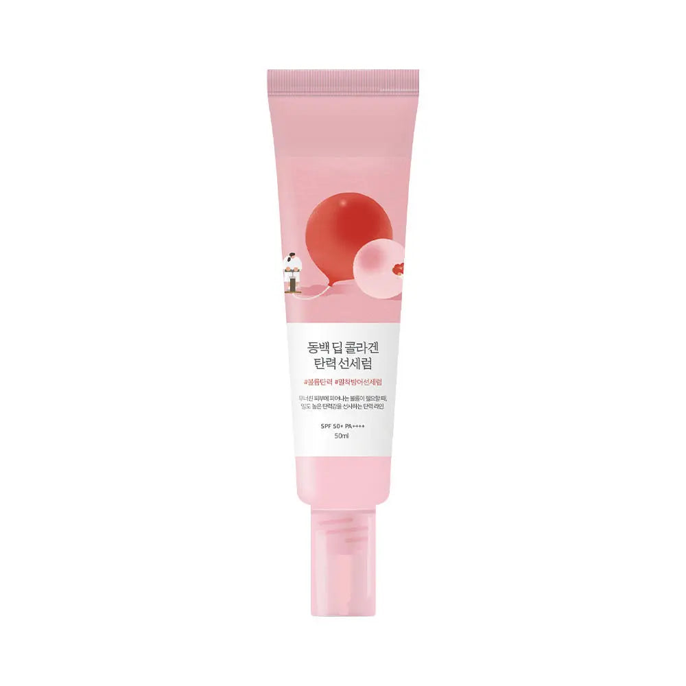 Round Lab Camellia Deep Collagen Firming Sun Serum 50ml (SPF 50+ PA++++) - Atelievuè