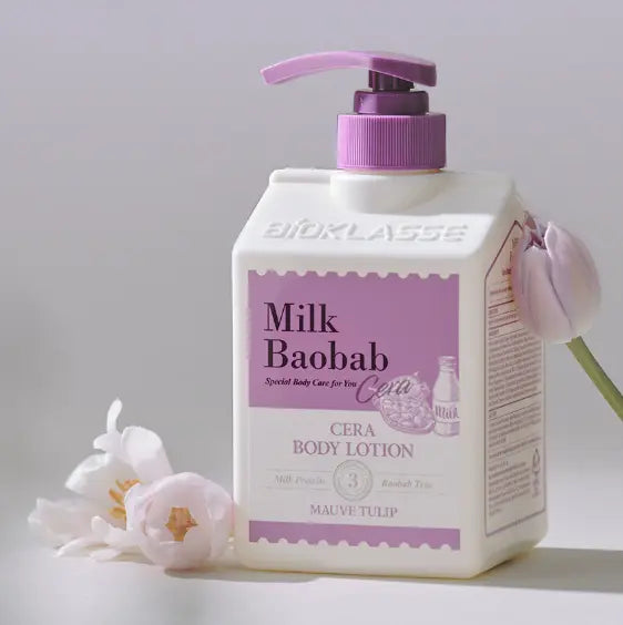 BIOKLASSE Milk Baobab Cera Body Lotion 600ml #Mauve Tulip - Atelievuè