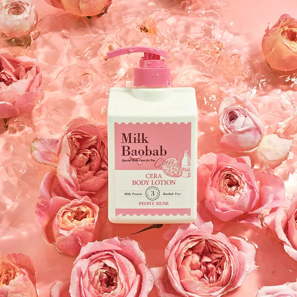BIOKLASSE MILK BAOBAB CERA Body Lotion 600ml #Peony Musk - Atelievuè