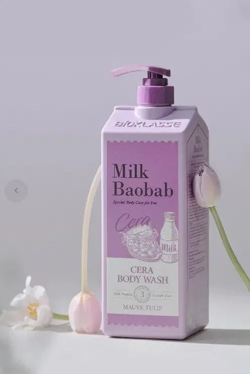 BIOKLASSE Milk Baobab Cera Body Wash 1200ml #Mauve Tulip - Atelievuè