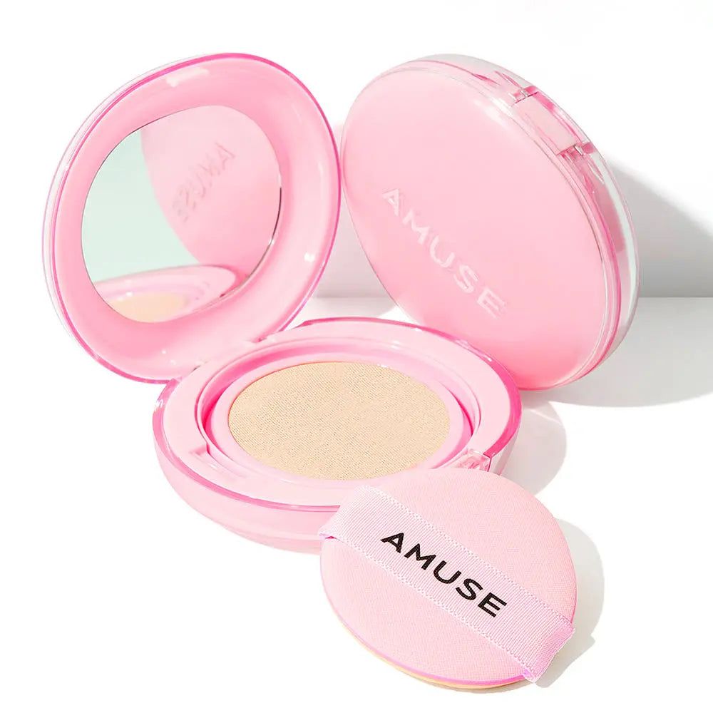 AMUSE Dew Power Vegan Cushion SPF 50+ PA++++ 15g (4 Colors) - Atelievuè