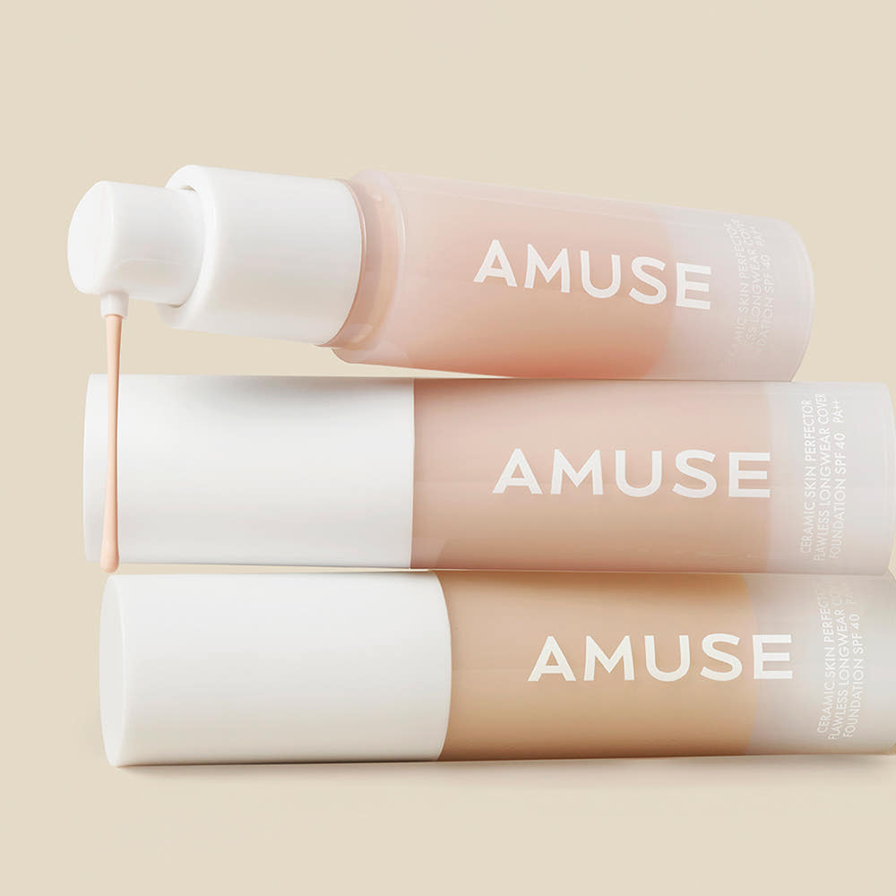 AMUSE Ceramic Skin Perfector Foundation Mini 15mL SPF40 PA++(3 Colors) - Atelievuè