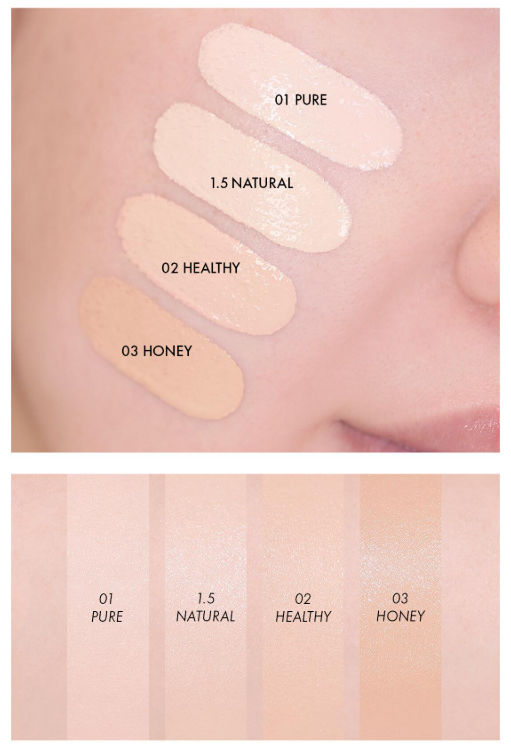 AMUSE Dew Wear Foundation SPF50+ PA++++ SET 35ml + 35ml(Refill) (4 Colors) - Atelievuè