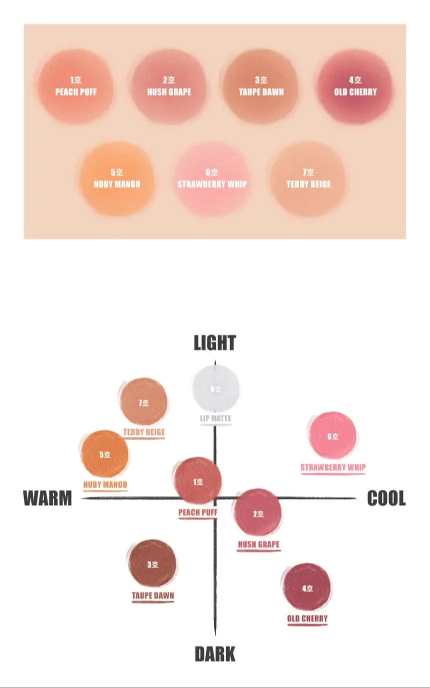 rom&nd Color Lip Matte 8g (8 Colors) - Atelievuè