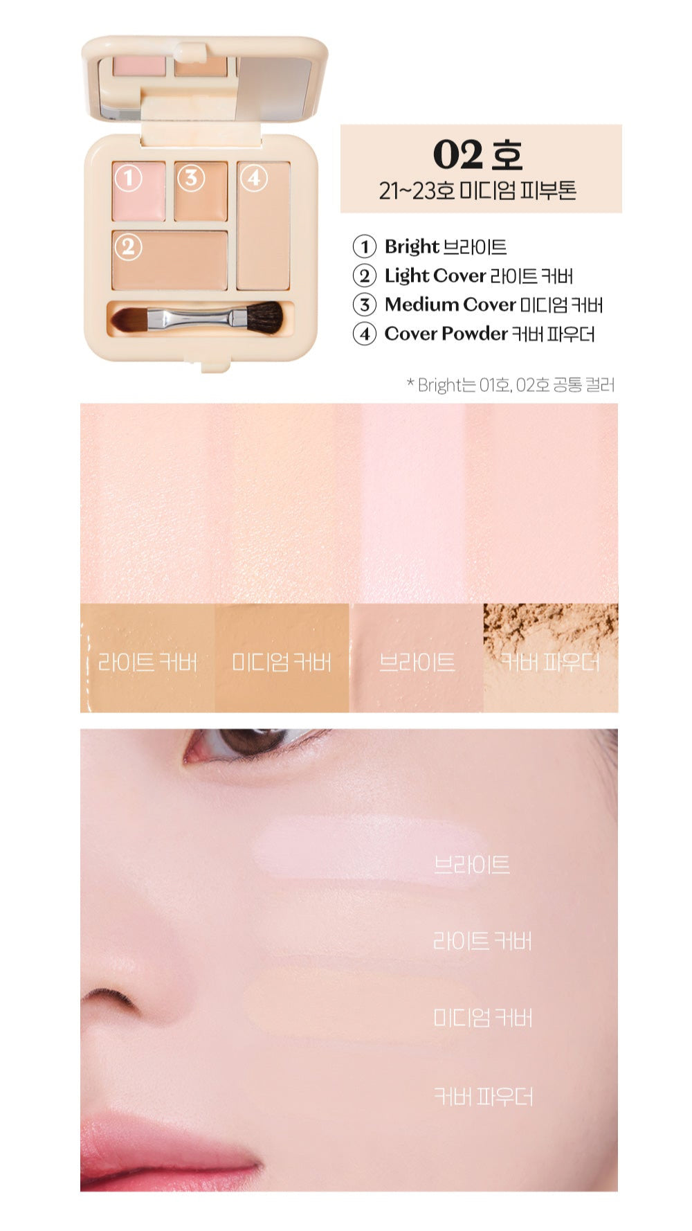 ETUDE Double Lasting Artist Concealer Palette 5.3g - Atelievuè