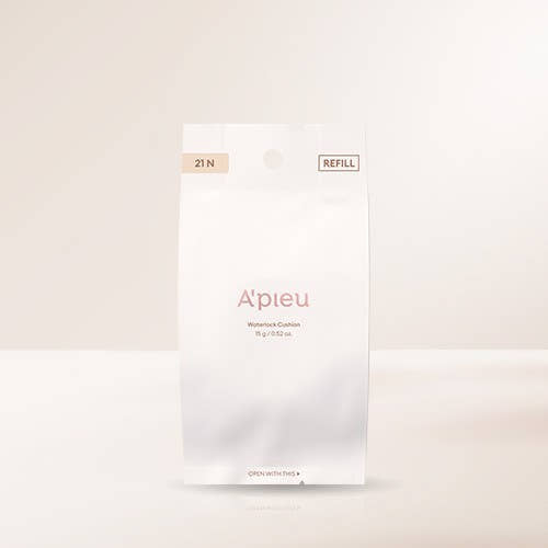 A'pieu Waterlock Cushion SPF50+ PA++++ 15g (Refill) #21 Light Beige - Atelievuè