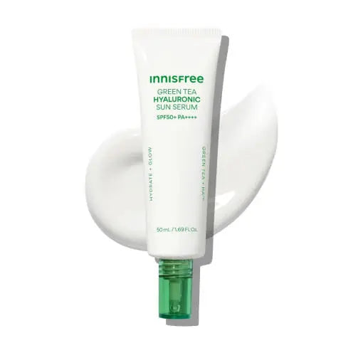 innisfree Green tea Hyaluronic Sun Serum SPF50+ PA++++ 50ml - Atelievuè