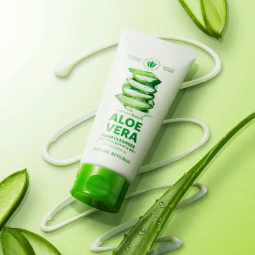[NATURE REPUBLIC] Soothing & Moisture Aloe Vera Foam Cleanser 150m - Atelievuè