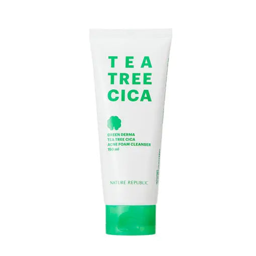 [NATURE REPUBLIC] Green Derma Tea Tree Cica Acne Foam Cleanser 150ml - Atelievuè