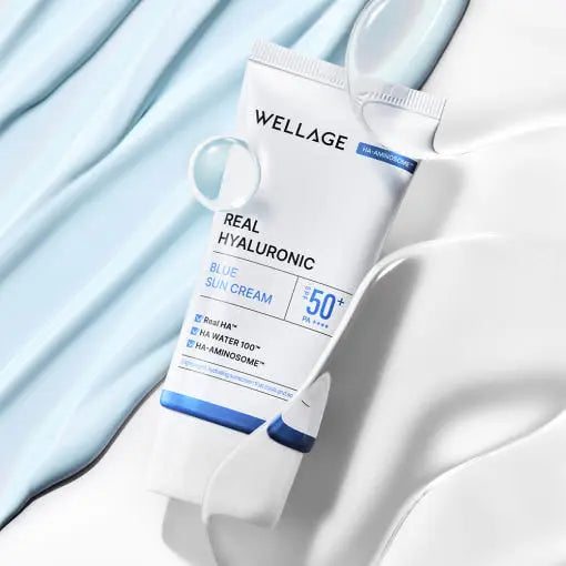 WELLAGE Real Hyaluronic Blue Sun Cream SPF50+ PA++++ 50ml - Atelievuè