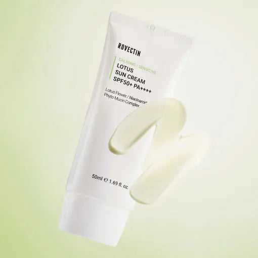 ROVECTIN Calming Lotus Sun Cream SPF50 PA++++ 50ml - Atelievuè