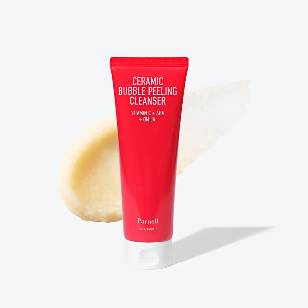 Parnell AHA Omija Ceramic Bubble Peeling Cleanser 180ml - Atelievuè