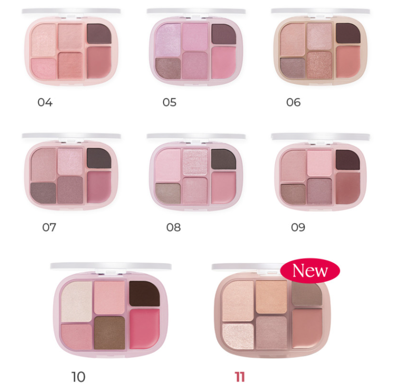 WAKEMAKE Soft Sheer Multi Palette 6.4g (11 Colors) - Atelievuè