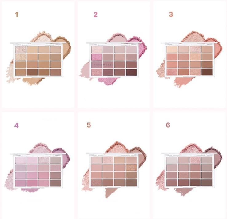 WAKEMAKE Soft Blurring Eye Palette 14g (17colors) - Atelievuè