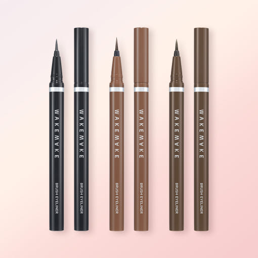 WAKEMAKE Any Proof Brush Eyeliner 0.6g+0.6g[1+1] (3colors) - Atelievuè