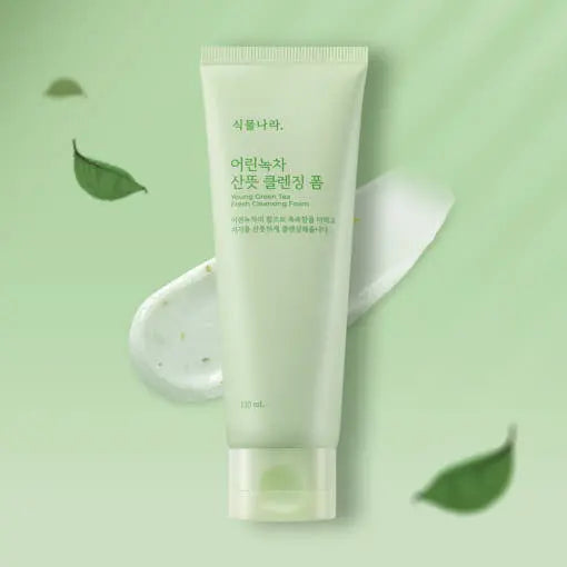 Shingmulnara Young Green Tea Fresh Cleansing Foam 120ml+120ml - Atelievuè