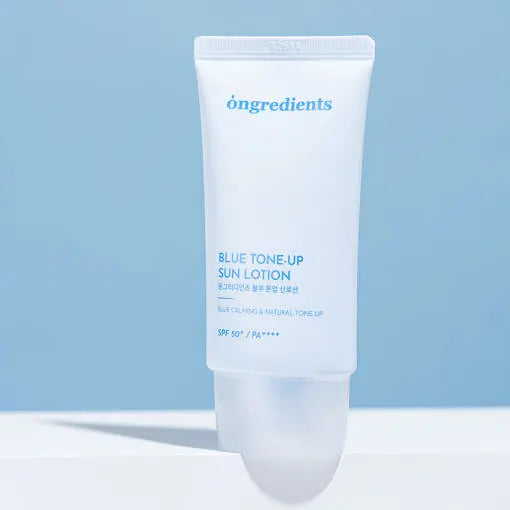 ongredients Blue Tone Up Sun Lotion SPF50+ PA++++ 50ml - Atelievuè