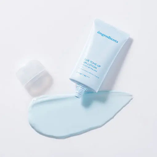 ongredients Blue Tone Up Sun Lotion SPF50+ PA++++ 50ml - Atelievuè