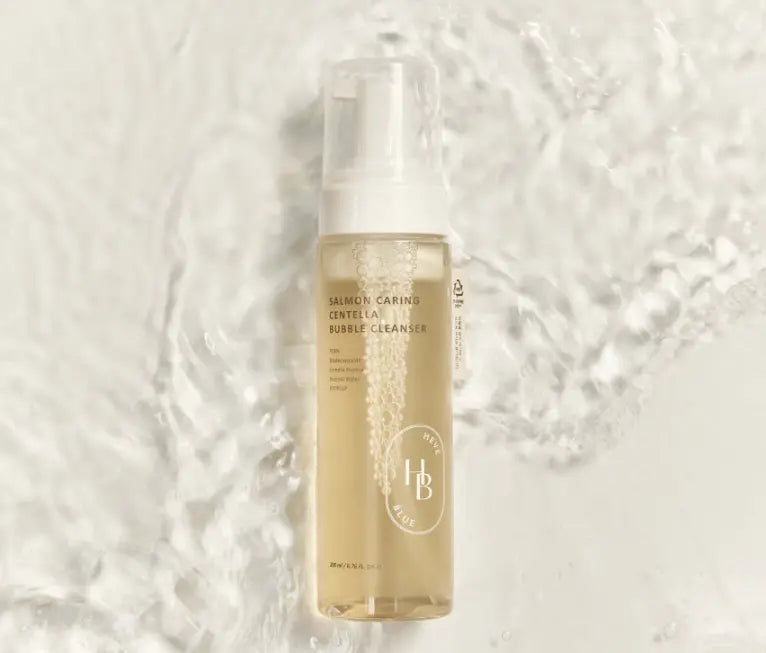 HEVEBLUE Salmon Caring Centella Bubble Cleanser 200ml - Atelievuè