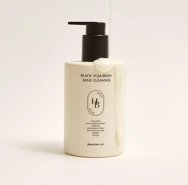 HEVEBLUE Black Yuja Bean Milk Cleanser 290ml - Atelievuè