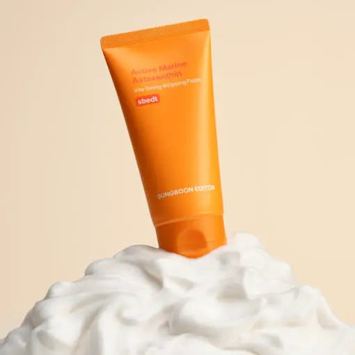 SUNGBOON EDITOR Active Marine Astaxanthin Vita Toning Whipping Foam 120g - Atelievuè