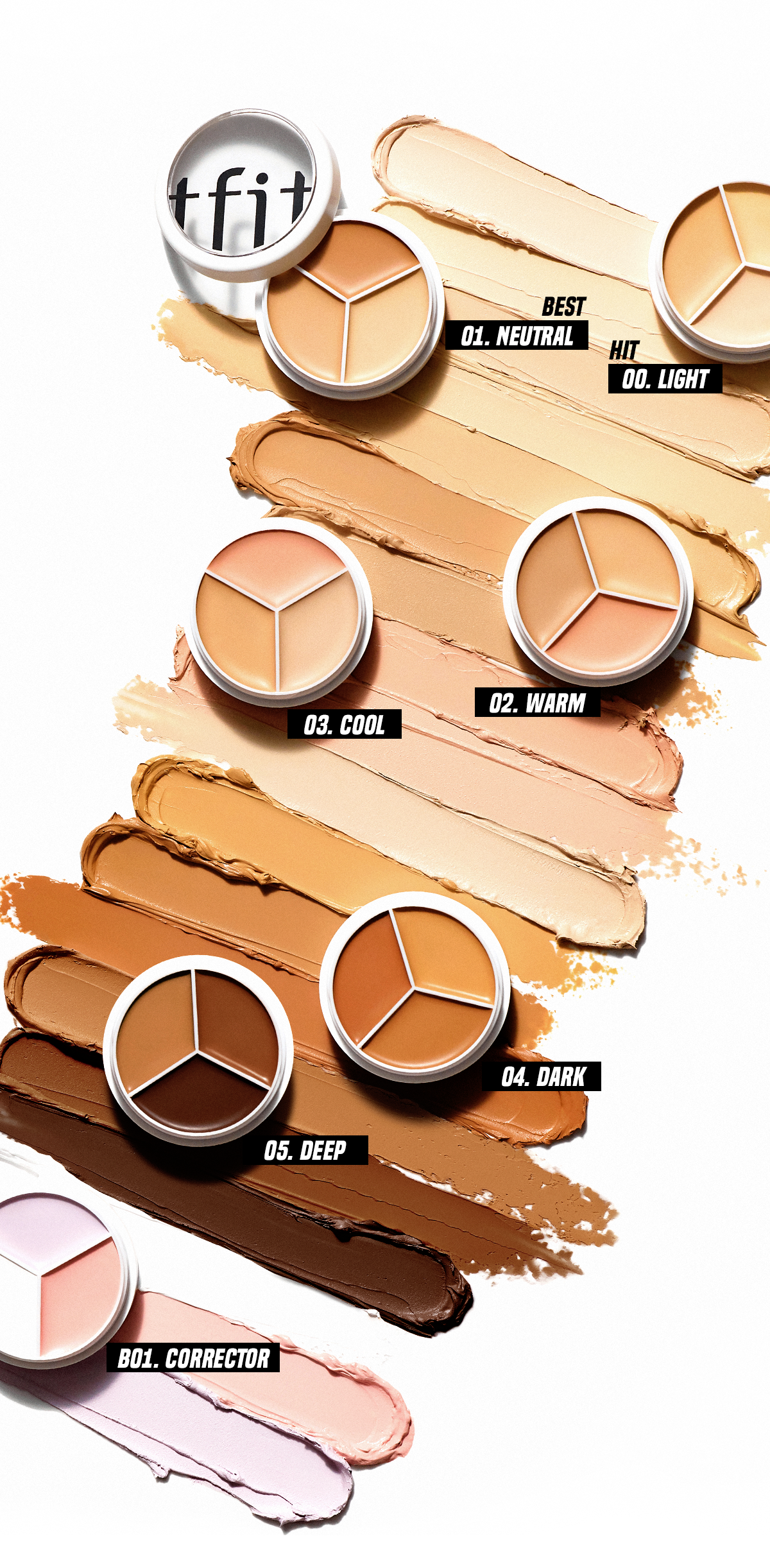 tfit Cover Up Pro Concealer 15g (6colors) - Atelievuè