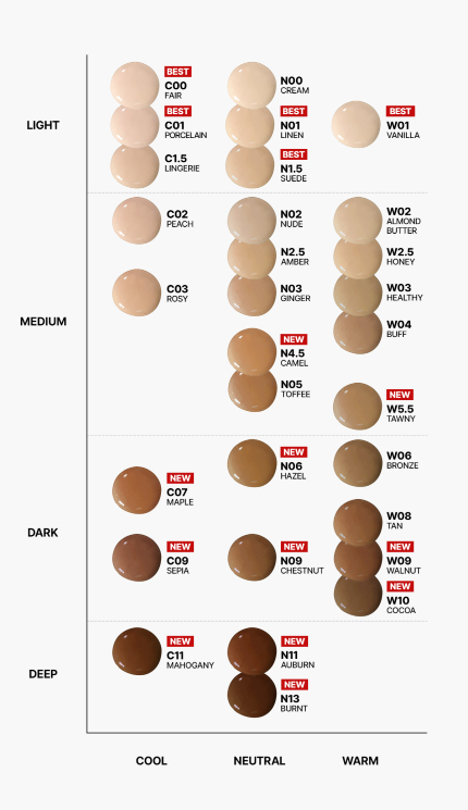 tfit Radiance Fit Serum Foundation 30g (29colors) - Atelievuè