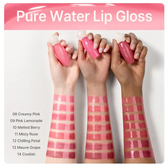 dasique Pure Water Lip Gloss 2.6g (14colors) - Atelievuè
